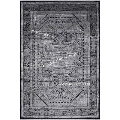 Премиальный Ковер из Артшелка Дизайн 56 Черный